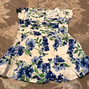 The Children's Place Blue and Green Floral Dress